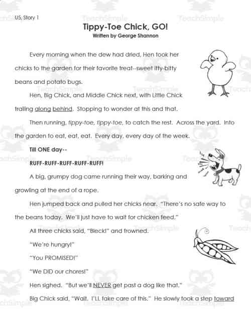 1st Grade Unit 5 Reading Street Stories Set by Teach Simple