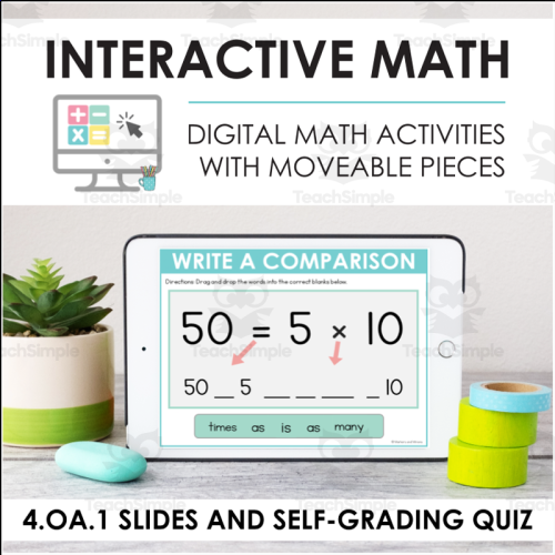 Digital Math for 4.OA.1 - Operations with Whole Numbers to ...