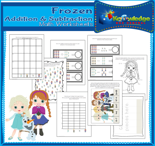 Frozen Math Worksheets - EBOOK by Teach Simple
