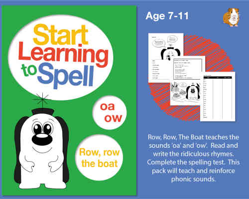 Row, Row The Boat' Spell Words With 'oa' and 'ow' (7-11 years ...