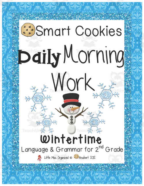Smart Cookies Daily Morning Work | Wintertime Language and ...