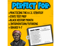 ACE Strategy Practice Activity - Harriet Tubman by Teach Simple