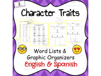 Bilingual Physical Character Traits Word Lists Graphic Organizers By Teach Simple