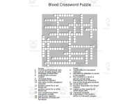 Blood Crossword Puzzle by Teach Simple