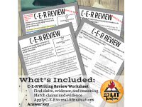 C-E-R Writing Review Worksheet (Claim, Evidence, Reasoning ...