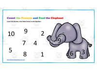 Count the Peanuts & Feed the Elephant Worksheet by Teach Simple