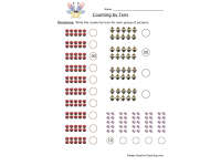 Counting Tens Worksheet by Teach Simple