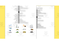 Crossword Puzzle about Vehicles by Teach Simple