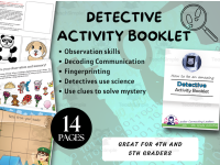 Detective Activity Booklet, Printable Games and Activities, Detective ...
