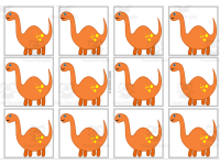 Dinosaur Math Facts | Multiplication Cards {colored} by Teach Simple