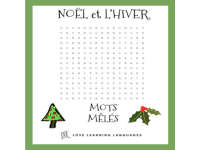 French Noël Mots Mêlés - French Christmas Word Search by Teach Simple