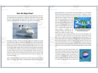 How Ships Float Reading Comprehension Article by Teach Simple