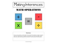 Making Inferences Math Operations Activity by Teach Simple