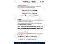 Phrasal Verbs Printable by Teach Simple