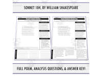 Poetry Activities for the Sonnet (w/ William Shakespeare ...