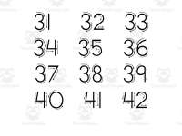 Printing Letters and Numbers Worksheet by Teach Simple