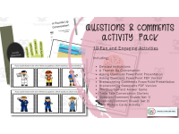 Questions and Comments Activity Pack by Teach Simple