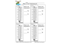 Reading Thermometers Worksheet by Teach Simple