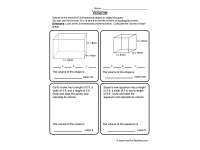 Volume Rectangular Prisms Worksheet by Teach Simple