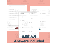 Working with Scientific Notation 8.EE.A.4 by Teach Simple