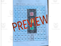100 Chart Mystery Picture Reveal Traffic Light Addition & Subtraction preview 2
