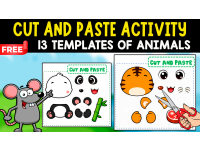13 TEMPLATES OF ANIMALS | CUT AND PASTE ACTIVITY preview