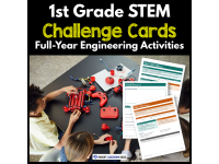 1st Grade STEM Challenge Cards | Full-Year Engineering Activities preview