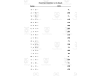 2-Digit Addition Worksheets | Math Matching Activity preview 2