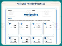 2 Digit Multiplication Worksheet – 4th Grade Math Practice preview 4