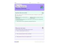 2-Sentence Horror Stories Writing Activity FREEBIE preview
