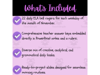 High School 2026 November ELA Bell Ringers preview 2