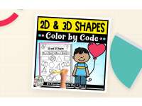 2D and 3D Shapes - Color by Code preview