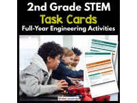 2nd Grade STEM Task Cards | Full-Year Engineering Activities preview