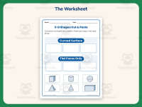 3-D Shape Sorting Worksheet – 1st Grade Geometry & Shapes Practice preview 2