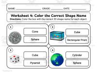 3D Shapes Lesson Plan Worksheets & Flashcards for K-1 Math preview 4