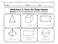 3D Shapes Lesson Plan Worksheets & Flashcards for K-1 Math preview 6
