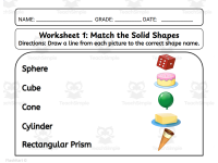 3D Shapes Lesson Plan Worksheets & Flashcards for K-1 Math preview 7