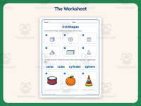 3D Shapes Worksheet – 1st Grade Geometry Practice + Answer Key preview 2