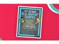 3rd Grade ELA Anchor Charts – 23 Standards Set preview