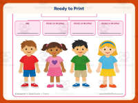 4 Children Family Tree Worksheet – Kindergarten Grammar Practice preview 7