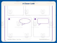 4 Rectangles Comic Strip Worksheet – 2nd Grade Comic Strips Practice preview 3