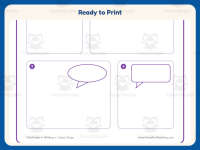 4 Rectangles Comic Strip Worksheet – 2nd Grade Comic Strips Practice preview 7