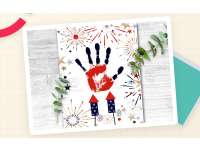4th of July Fireworks Handprint Art – Patriotic Craft preview