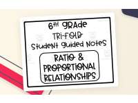 6th Grade Ratios & Proportions – Guided Notes Trifold preview