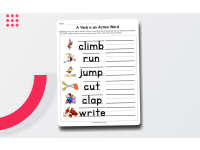 A Verb is an Action Word Worksheet preview