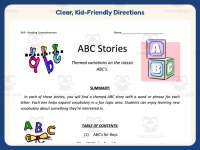 ABC Stories Reading Comprehension Test Collection – K-2nd Grade preview 4