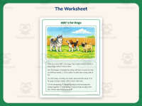 ABCs for Dogs Reading Comprehension Worksheet – 1st Grade Practice preview 2