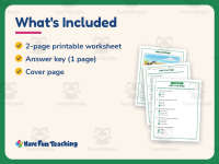 ABCs for Dogs Reading Comprehension Worksheet – 1st Grade Practice preview 5