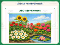 ABCs for Flowers Reading Comprehension Worksheet – 1st Grade Practice preview 4