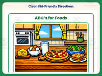 ABCs for Foods Reading Comprehension Worksheet – 1st Grade Practice preview 4